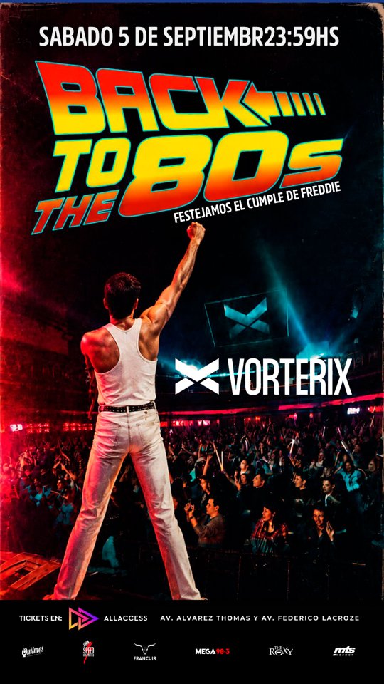 Flyer de Back to the 80s · 5 de septiembre 2026